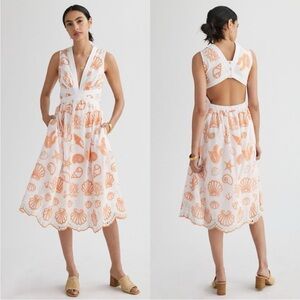Anthropologie Maeve Embroidered Shell
Midi Sundress